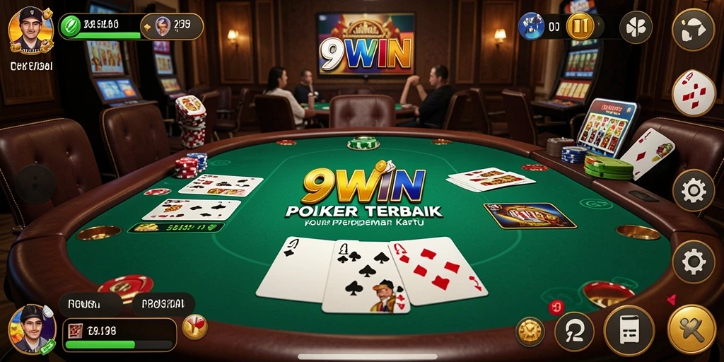 Tampilan gameplay Poker yang seru di 9WIN.