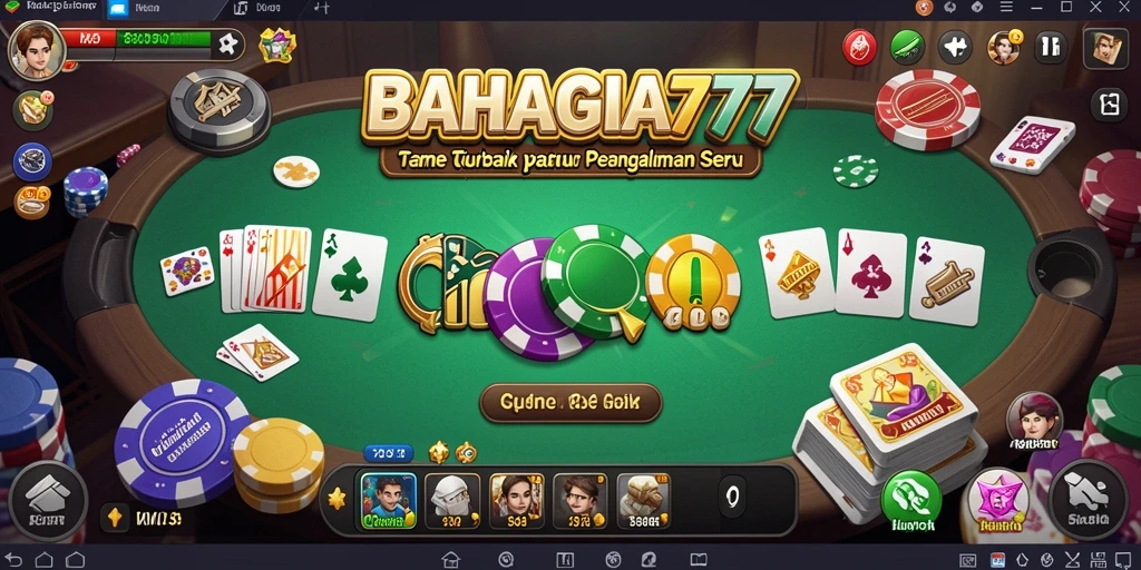Tampilan gameplay menarik dari BAHAGIA777 dengan suasana QiuQiu.
