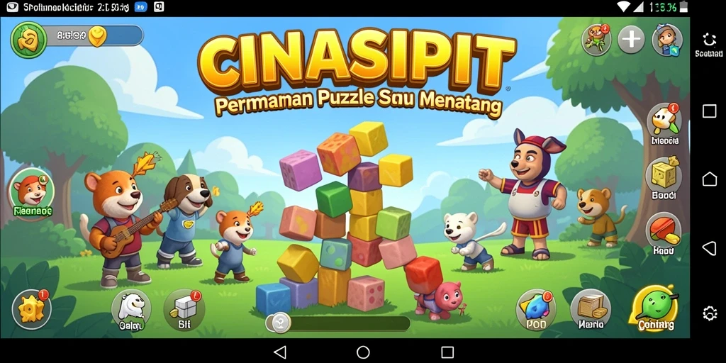 Gameplay CINASIPIT yang menantang dengan berbagai teka-teki menarik.