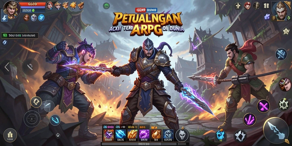Tampilan permainan GG99 dengan aksi seru dalam dunia ARPG.