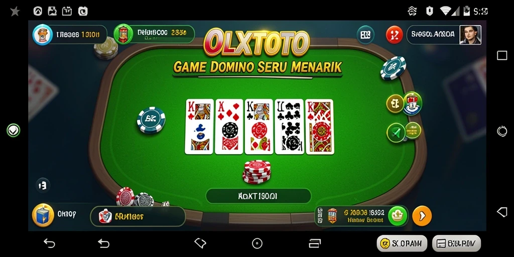 Screenshot OLXTOTO yang menampilkan gameplay Domino yang seru.