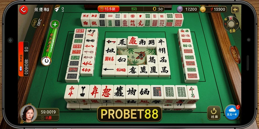 Gameplay PROBET88 yang mendebarkan dalam Mahjong.