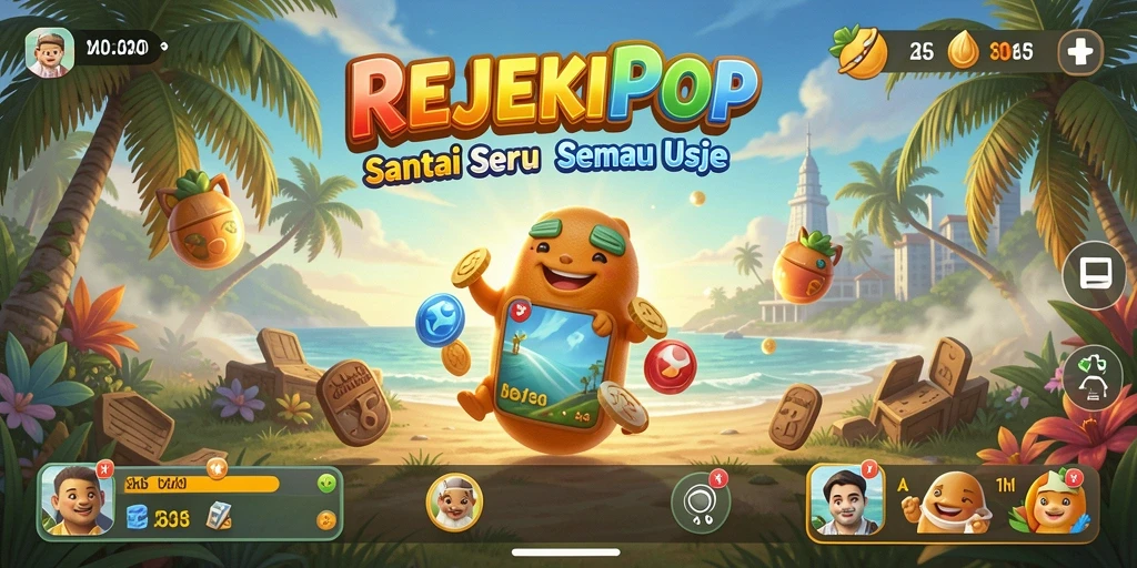 Screenshot gameplay menunjukkan keseruan dan keindahan grafis REJEKIPOP.