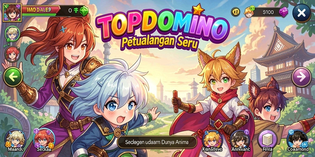Gameplay seru dalam dunia anime yang menawan.