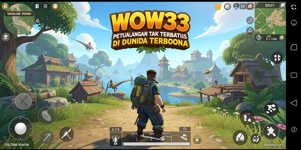 Tampilan gameplay <strong>WOW33</strong> yang menakjubkan di dunia terbuka.