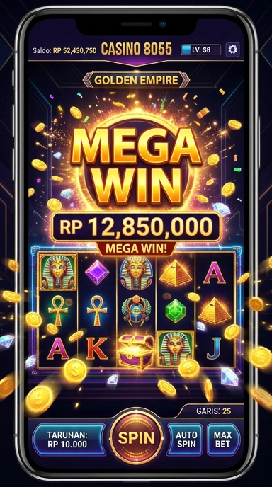 Screenshot aplikasi 8055 dengan kategori aplikasi terbaru.